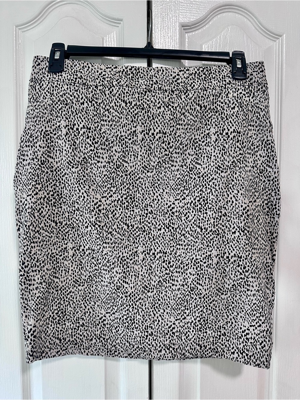 Rachel Zoe Cheetah Dot Printed Pencil Skirt